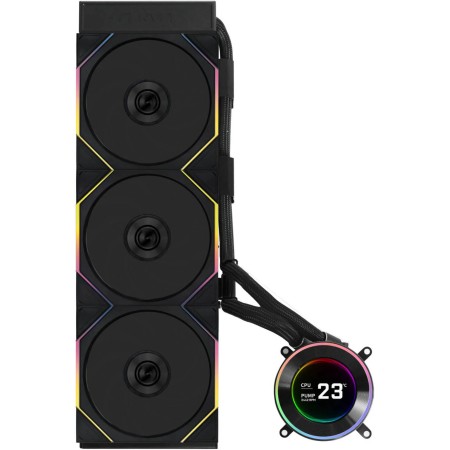 Lian Li HydroShift II 360 LCD - 3x 120mm TL Fans - Hidden Tubes - Black