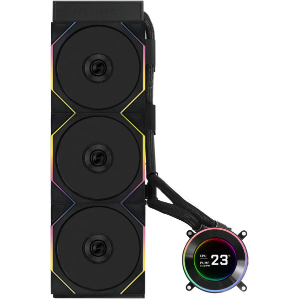 مبرد مائي LIAN LI HydroShift II LCD-C 360TL بحجم 360 مم مع شاشة LCD – أسود مبرد مائي LIAN LI HydroShift II LCD-C 360TL بحجم 360 مم مع شاشة LCD – أسود
