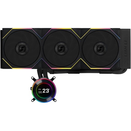 Lian Li HydroShift II 360 LCD - 3x 120mm TL Fans - Hidden Tubes - Black