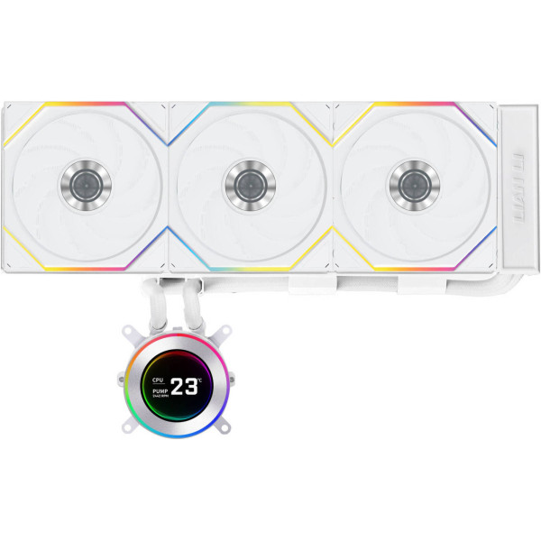 مبرد مائي LIAN LI HydroShift II LCD-C 360TL بحجم 360 مم مع شاشة LCD – أبيض مبرد مائي LIAN LI HydroShift II LCD-C 360TL بحجم 360 مم مع شاشة LCD – أبيض