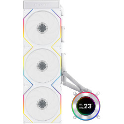 مبرد مائي LIAN LI HydroShift II LCD-C 360TL بحجم 360 مم مع شاشة LCD – أبيض مبرد مائي LIAN LI HydroShift II LCD-C 360TL بحجم 360 مم مع شاشة LCD – أبيض