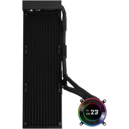 كولر ليان-لي هايدروشيفت II بدون مراوح LCD-C360N، شاشة IPS بحجم 2.1 بوصة، مادة المبرد من سبائك الألمنيوم، - أسود كولر ليان-لي هايدروشيفت II بدون مراوح LCD-C360N، شاشة IPS بحجم 2.1 بوصة، مادة المبرد من سبائك الألمنيوم، - أسود