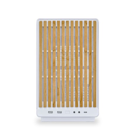 Lian Li DAN A3-mATX Case - Wood & Glass Panels - 26.3L Compact - White