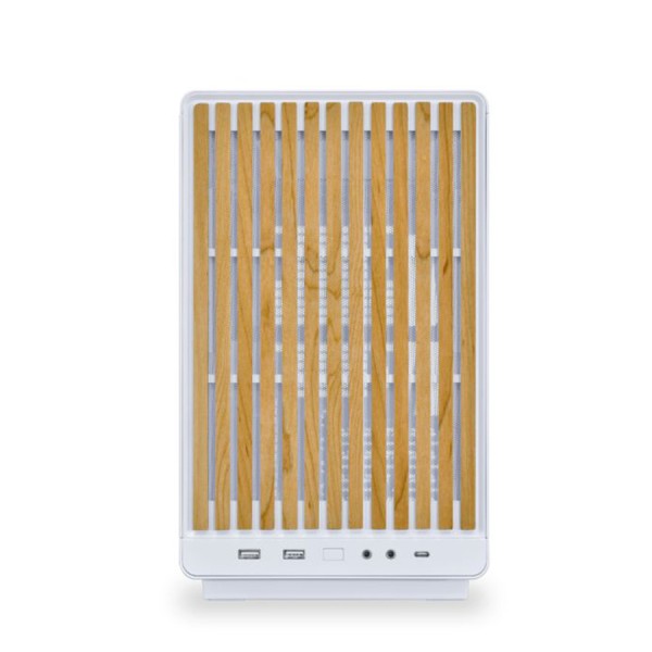 PC CASE  LIAN LI DAN A3-mATX Mesh Wooden & Glass Panel, Compact 26.3L micro-ATX / mini-ITX Factorm support ATX, SFX, and SFX-L PSU - White