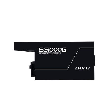 LIAN LI EG1000G Edge power supply, L-Shape design, 1000 watt, ATX 3.1, 80+ Gold efficiency, fully modular design - Black