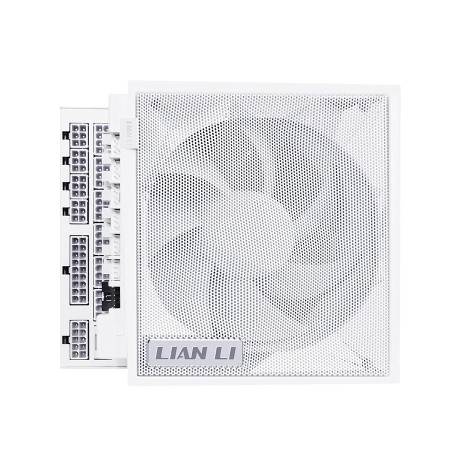 LIAN LI EG1000G Edge power supply, L-Shape design, 1000 watt, ATX 3.1, 80+ Gold efficiency, fully modular design - White