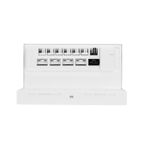 LIAN LI EG1000G Edge power supply, L-Shape design, 1000 watt, ATX 3.1, 80+ Gold efficiency, fully modular design - White