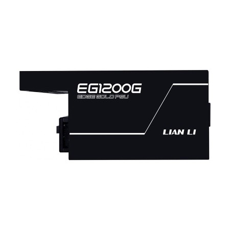 LIAN LI EG1200G Edge power supply, L-Shape design, 1200 watt, ATX 3.1, 80+ Gold efficiency, fully modular design - Black