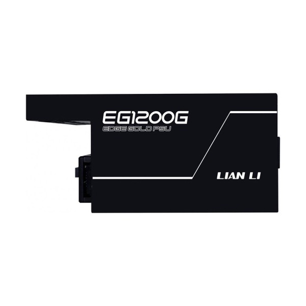 LIAN LI EG1200G Edge power supply, L-Shape design, 1200 watt, ATX 3.1, 80+ Gold efficiency, fully modular design - Black LIAN LI EG1200G Edge power supply, L-Shape design, 1200 watt, ATX 3.1, 80+ Gold efficiency, fully modular design - Black