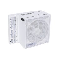 مزود طاقة LIAN LI Edge EGO850G, بقدرة 850 واط, كفاءة 80+ Gold, تصميم L-Shape,  دعم معيار ATX 3.1, كابلات قابلة للفصل Fully Modular لسهولة التركيب - أبيض