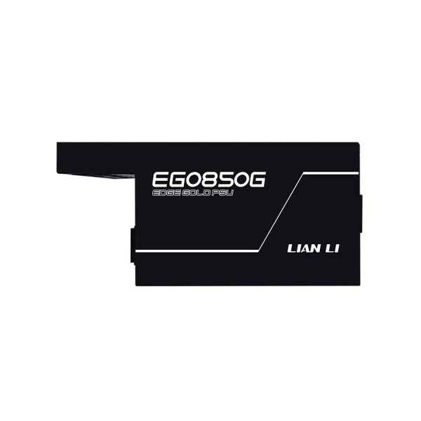 مزود طاقة LIAN LI Edge EGO850G, بقدرة 850 واط, كفاءة 80+ Gold, تصميم L-Shape,  دعم معيار ATX 3.1, كابلات قابلة للفصل Fully Modular لسهولة التركيب - أسود