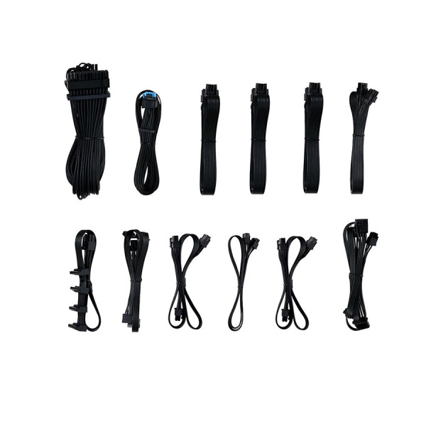 مزود طاقة LIAN LI Edge EGO850G, بقدرة 850 واط, كفاءة 80+ Gold, تصميم L-Shape,  دعم معيار ATX 3.1, كابلات قابلة للفصل Fully Modular لسهولة التركيب - أسود