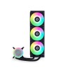 مبرد مائي احترافي ian Li GA II Lite 360 RGB, حجم 360 ملم مع 3 مراوح 120مم بإضاءة ARGB,  إضاءة تدعم المزامنة مع اغلب اللوحات,  متوافق مع معالجات AMD وIntel - أسود