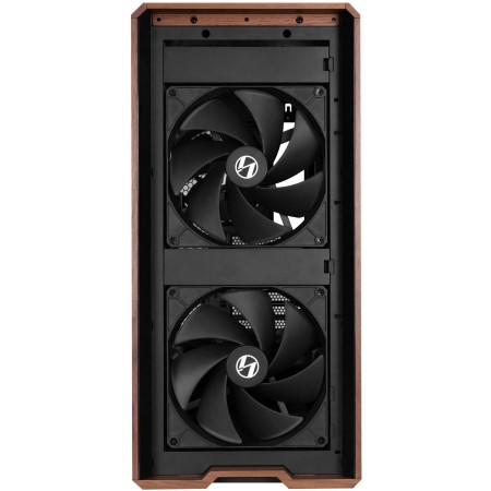 Lian Li Lancool 217 Case - Wood Trim - 5x Fans - High Airflow - Black