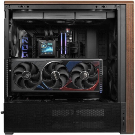 Lian Li Lancool 217 Case - Wood Trim - 5x Fans - High Airflow - Black