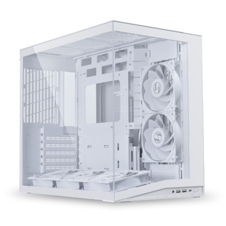 Lian Li O11D Mini V2 Flow - Pillar-less Panoramic - Back-Connect - White Lian Li O11D Mini V2 Flow - Pillar-less Panoramic - Back-Connect - White