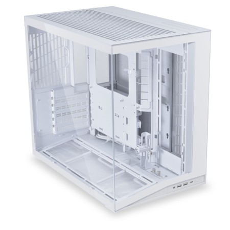 Lian Li O11D Mini V2 Flow - Pillar-less Panoramic - Back-Connect - White Lian Li O11D Mini V2 Flow - Pillar-less Panoramic - Back-Connect - White