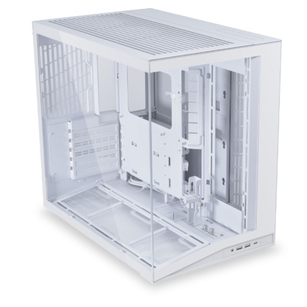 كيس ليان لي O11D Mini V2 Flow - تصميم بانورامي - موصلات خلفية - أبيض كيس ليان لي O11D Mini V2 Flow - تصميم بانورامي - موصلات خلفية - أبيض