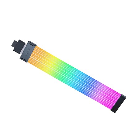 LIAN LI PW16-121W BLACK STRIMER Wireless 16-12, 340mm ARGB Extension Cable, 12 Light Guides