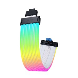 LIAN LI PW16-121W BLACK STRIMER Wireless 16-12, 340mm ARGB Extension Cable, 12 Light Guides