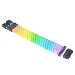 LIAN LI PW8-1W-CPU STRIMER Wireless 2X8 PIN, 260mm ARGB Extension Cable, 8 Light Guides, support L-Connect 3