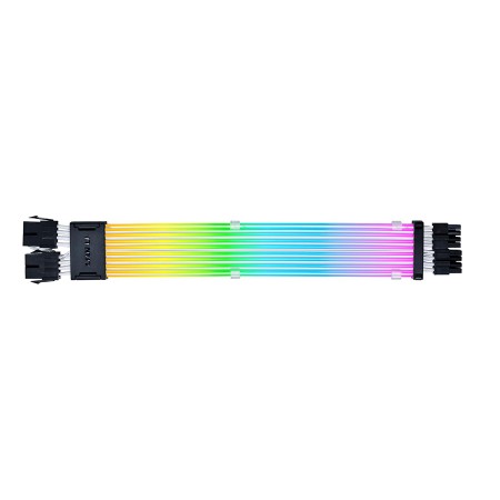 ليان لي كيبل لاسلكي للمعالج , LIAN LI CPU STRIMER Wireless, تحكم لاسلكي 2.4GHz, الطول 260 ملم , متوافق مع برنامج L-Connect 3, إضاءة ARGB مع 8 دلائل ضوئية