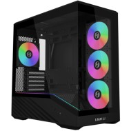 Lian Li VECTOR V100R MINI - 270° Panoramic - Back-Connect mATX - Black