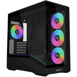 Lian Li VECTOR V100R MINI - 270° Panoramic - Back-Connect mATX - Black