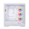 LIAN LI V100RW GAMING ATX MID-TOWER CASE, 4X ARGB Fans pre-installed, support up to 360mm AIO, integrated LED strip - WHITE