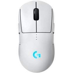 Logitech PRO 2 LIGHTSPEED wireless technology , HERO 2 sensor up to 44,000 DPI, USB-C charging, Up to 80G - WHITE  Logitech PRO 2 LIGHTSPEED wireless technology , HERO 2 sensor up to 44,000 DPI, USB-C charging, Up to 80G - WHITE
