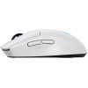 فأرة ألعاب احترافية Logitech PRO 2 LIGHTSPEED, تدعم تقنية تقنية LIGHTSPEED اللاسلكية, مستشعر HERO 2, سرعة تصل إلى 44,000 DPI, دعم الشحن عبر USB-C, وزن 80 غرام - أبيض