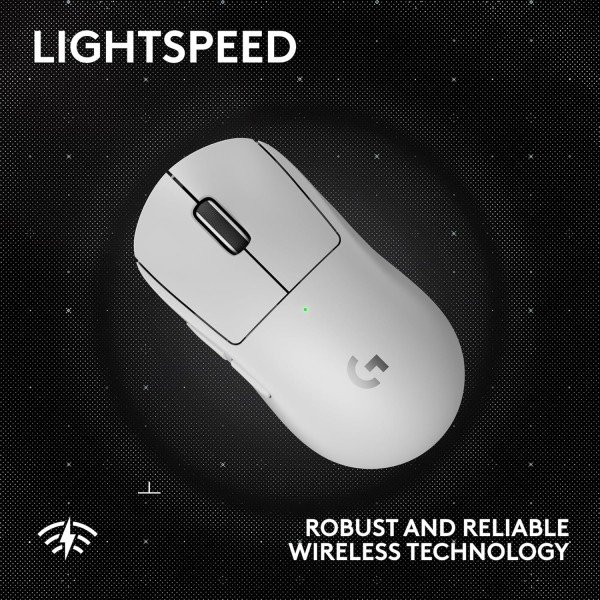 ماوس احترفية للالعاب من لوجيتيك Logitech G PRO X SUPERLIGHT 2 SE, وزن 60 جرام, مستشعر HERO 2 بدقة تصل حتى 44,000 DPI، بطارية بعمر يصل حتى 88 ساعة - أبيض ماوس احترفية للالعاب من لوجيتيك Logitech G PRO X SUPERLIGHT 2 SE, وزن 60 جرام, مستشعر HERO 2 بدقة تصل حتى 44,000 DPI، بطارية بعمر يصل حتى 88 ساعة - أبيض