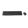 Combo Wireless Keyboard Mouse Logitech MK270 ,Spill-resistant and ergonomically designed for daily use , Arabic / English - Black