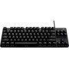 لوحة مفاتيح احترافية Logitech G413 TKL SE, مفاتيح ميكانيكية Tactile, إضاءة خلفية باللون الأبيض, توصيل سلكي, كابل بطول 1.8 م - أسود
