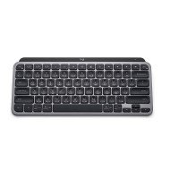 Logitech MX Keys Mini Wireless Keyboard, Compact design, Wireless connectivity, Smart backlit, Rechargeable battery via USB-C - Pale Gray 