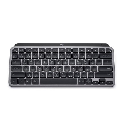 Logitech MX Keys Mini Wireless Keyboard, Compact design, Wireless connectivity, Smart backlit, Rechargeable battery via USB-C - Pale Gray