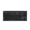 LOGITECH G Pro X TKL LIGHTSPEED Mechanical Gaming Keyboard, Tenkeyless (TKL), Brown Tactile Switches, Up to 400 hr, 810g - Black