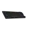 LOGITECH G Pro X TKL LIGHTSPEED Mechanical Gaming Keyboard, Tenkeyless (TKL), Brown Tactile Switches, Up to 400 hr, 810g - Black