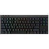 لوحة مفاتيح ميكانيكية Logitech G515 LIGHTSPEED TKL,مفاتيح ميكانيكية منخفضة الارتفاع GL Tactile, إضاءة LIGHTSYNC RGB,  يدعم LIGHTSPEED لاسلكي 2.4GHz, بلوتوث او USB-C - أسود