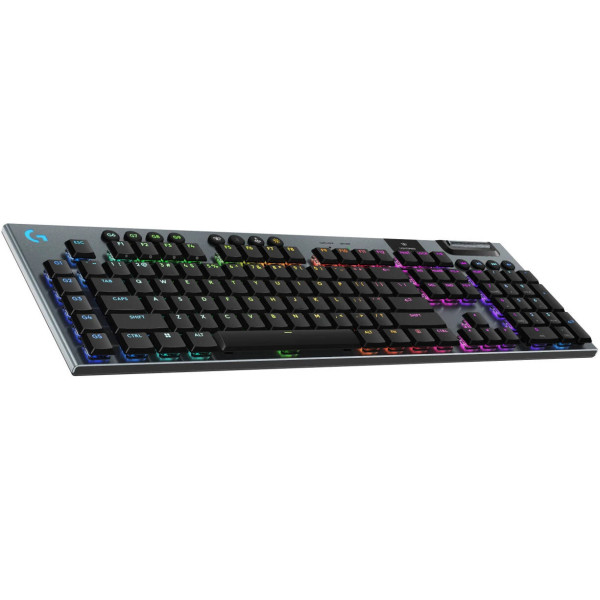لوجيتيك G915 اكس كيبورد ميكانيكي مضيء لاسلكي بميزة لايت سبيد للالعاب - اسود لوجيتيك G915 اكس كيبورد ميكانيكي مضيء لاسلكي بميزة لايت سبيد للالعاب - اسود