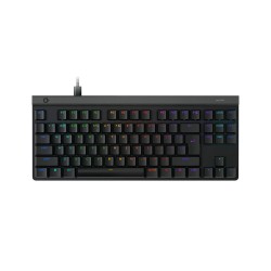 لوحة مفاتيح سلكية Logitech G515 TKL, تصميم Tenkeyless (TKL), مفاتيح ميكانيكية منخفضة الارتفاع GL Tactile, إضاءة RGB قابلة للتخصيص  عبر برنامج Logitech G HUB - أسود 