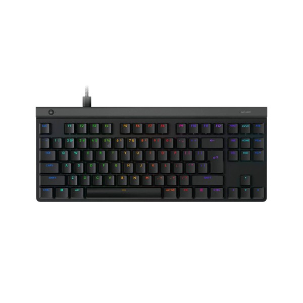 لوحة مفاتيح سلكية Logitech G515 TKL, تصميم Tenkeyless (TKL), مفاتيح ميكانيكية منخفضة الارتفاع GL Tactile, إضاءة RGB قابلة للتخصيص  عبر برنامج Logitech G HUB - أسود