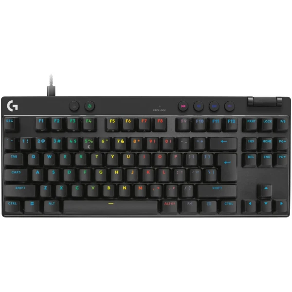 LOGITECH PRO X TKL RAPID Wired Mechanical Keyboard, Magnetic Analog Switches, Wired, English (US) Layout - BLACK