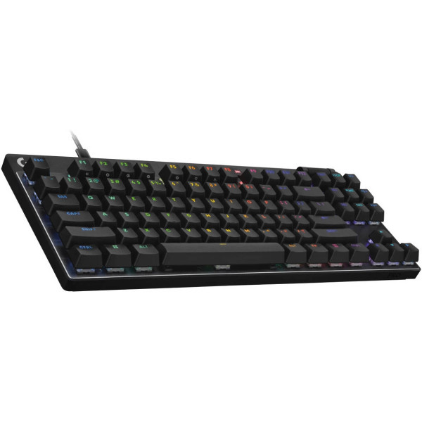 LOGITECH PRO X TKL RAPID Wired Mechanical Keyboard, Magnetic Analog Switches, Wired, English (US) Layout - BLACK LOGITECH PRO X TKL RAPID Wired Mechanical Keyboard, Magnetic Analog Switches, Wired, English (US) Layout - BLACK