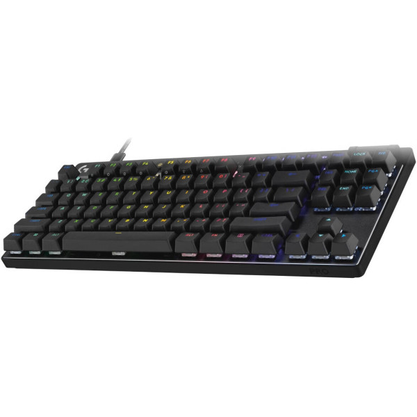 LOGITECH PRO X TKL RAPID Wired Mechanical Keyboard, Magnetic Analog Switches, Wired, English (US) Layout - BLACK LOGITECH PRO X TKL RAPID Wired Mechanical Keyboard, Magnetic Analog Switches, Wired, English (US) Layout - BLACK
