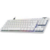 LOGITECH PRO X TKL RAPID Wired Mechanical Keyboard, Magnetic Analog Switches, Wired, English (US) Layout - WHITE LOGITECH PRO X TKL RAPID Wired Mechanical Keyboard, Magnetic Analog Switches, Wired, English (US) Layout - WHITE