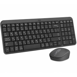 مجموعة لوحة مفاتيح وماوس لاسلكي Logitech MK250 - اتصال Bluetooth
