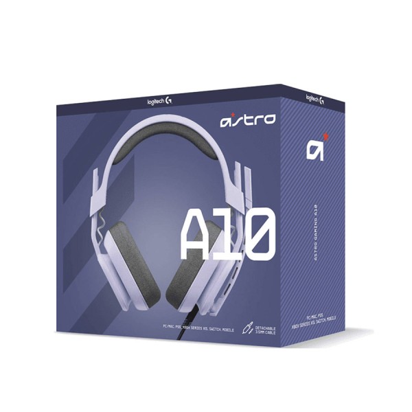 ASTRO A10 Gen 2 Wired Gaming Headset, 3.5mm Cable, Flip-to-Mute microphone, work with PS5, PS4, PC, Mac, Xbox ,Nintendo Switch and Mobile - Lilac