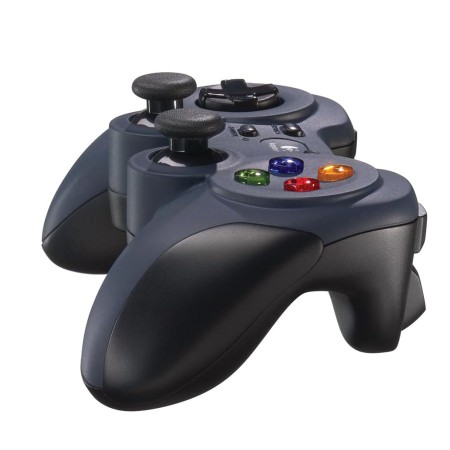 LOGITEC F310 Wired Gamepad, Works with Android TV, 4 Switch D-Pad, 1.8 Meter Cord Length - BLUE