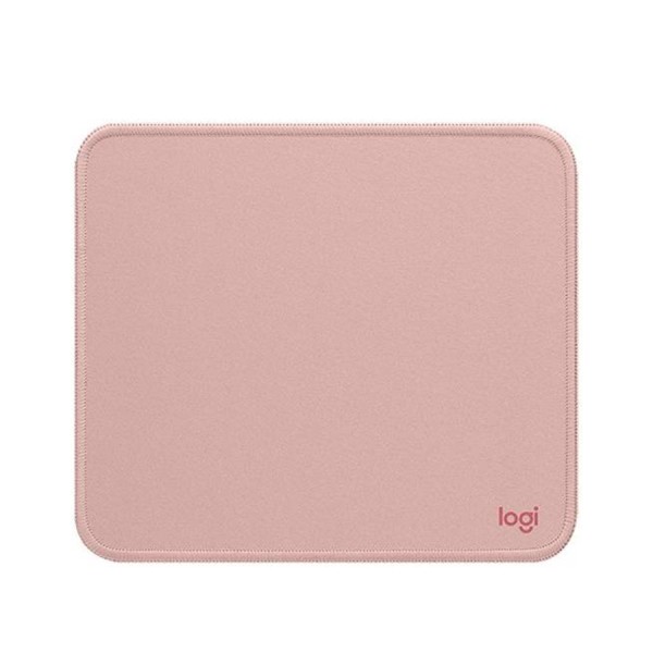 ماوس باد Logitech Studio Series, مقاس 230 × 200 مم,  سماكة 2 ملم , سطح من القماش الناعم, قاعدة مطاطية غير قابلة للانزلاق, حواف مخيطة ومقاومة للاهتراء - وردي